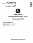 John Deere 380 P-Tier Crawler Excavators Operation and Test Manual TM14582X019 John Deere 380 P-Tier Crawler Excavators Operation and Test Manual TM14582X019