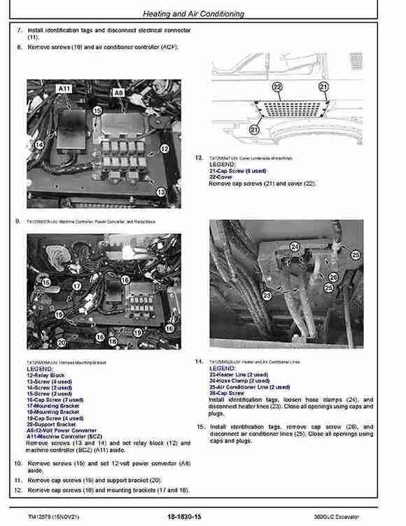 John Deere 380GLC Crawler Excavators Repair Manual TM12575