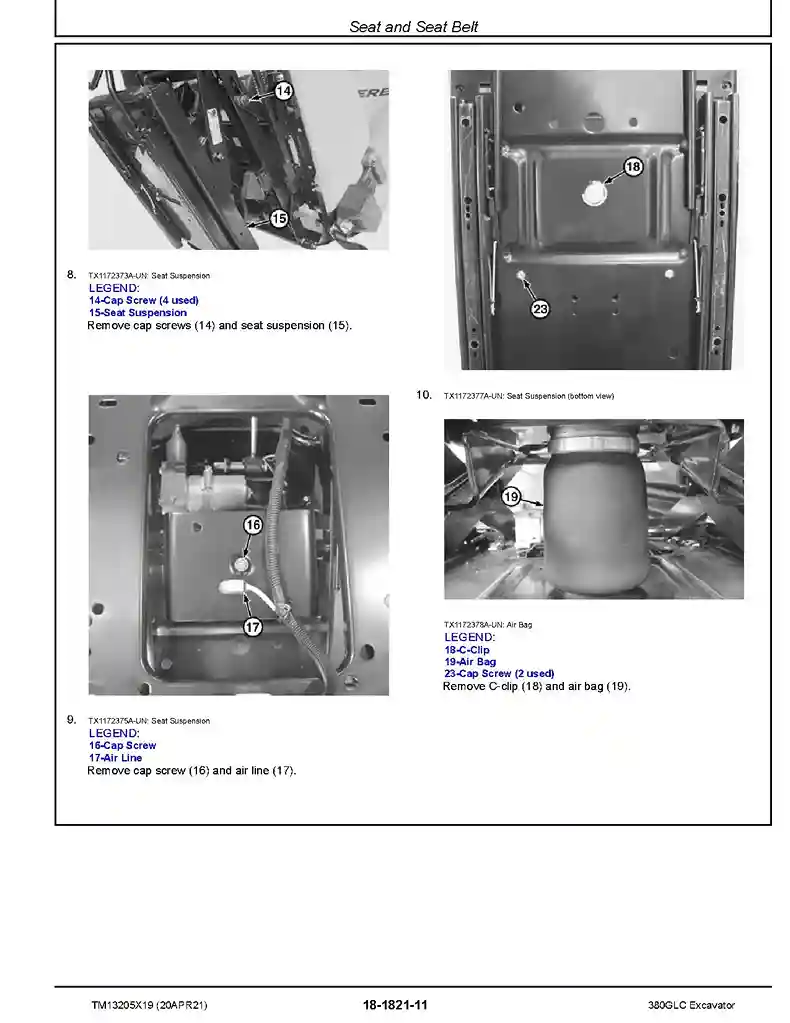 John Deere 380GLC Crawler Excavators Repair Manual TM13205X19 John Deere 380GLC Crawler Excavators Repair Manual TM13205X19