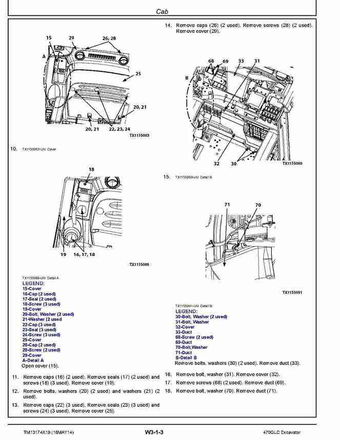 John Deere 470GLC (SN. from C047001) Crawler Excavators Repair Manual TM13174X19