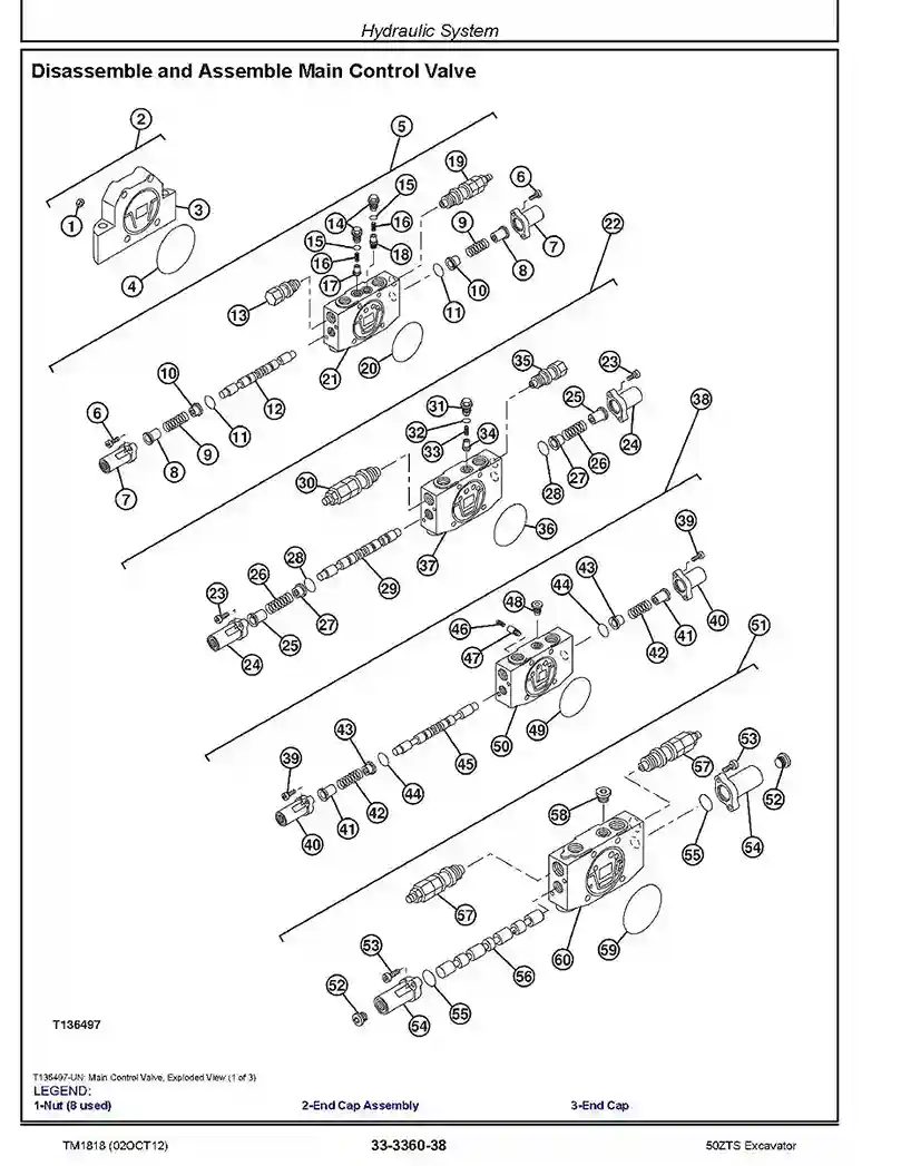 John Deere 50ZTS Compact Excavators (Metric) Repair Manual TM1818