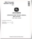 John Deere 550LC Crawler Excavators (Metric) Operation and Test Manual TM1807 John Deere 550LC Crawler Excavators (Metric) Operation and Test Manual TM1807