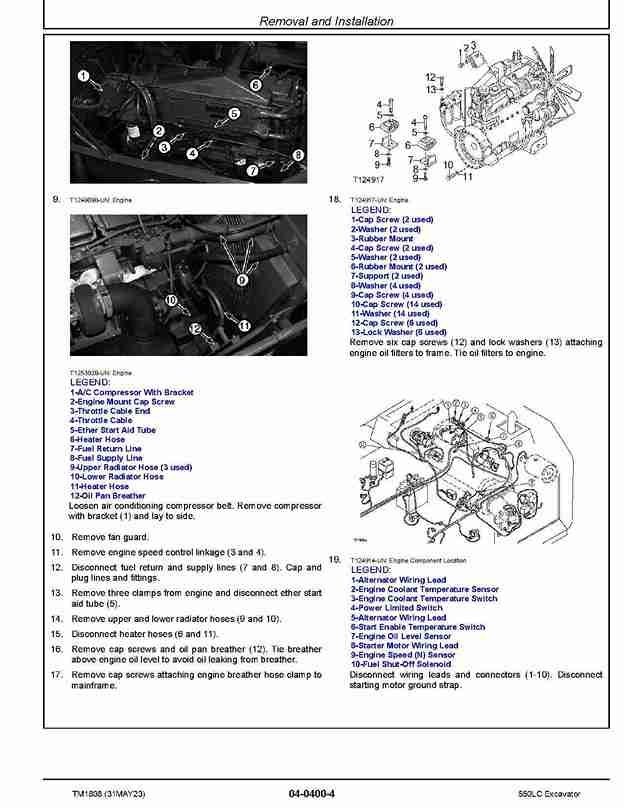 John Deere 550LC Crawler Excavators (Metric) Repair Manual TM1808