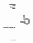 John Deere 595D Wheeled Excavators Repair Manual TM1445