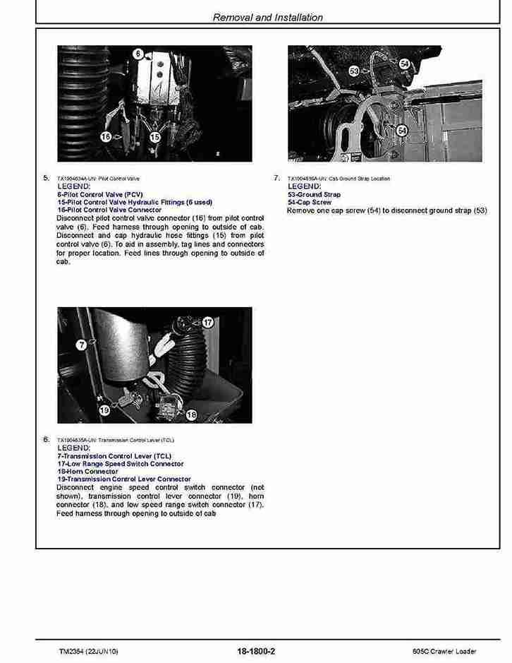 John Deere 605C Crawler Loaders Repair Manual TM2354