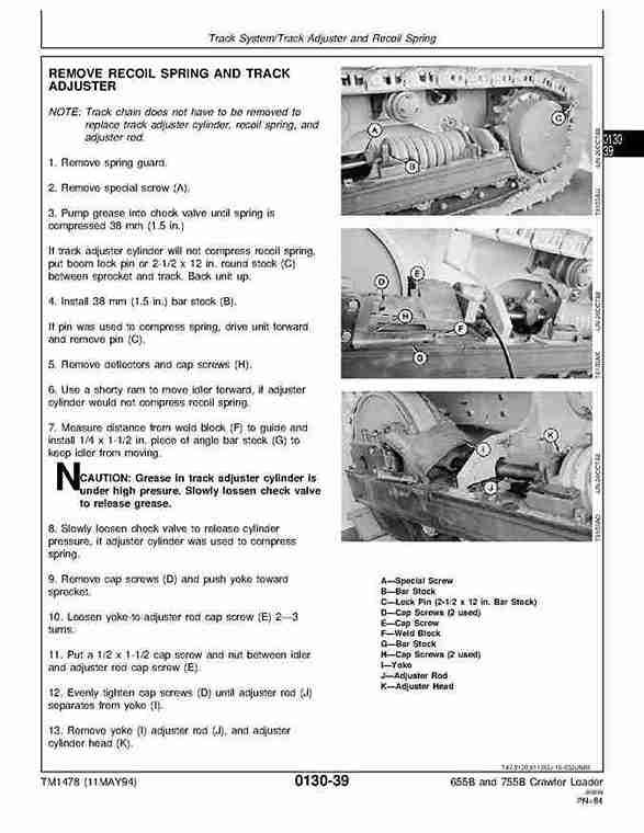 John Deere 655B and 755B Crawler Loaders Repair Manual TM1478