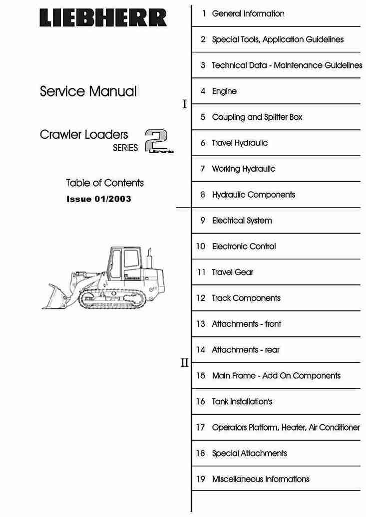 Volvo Excavators John Deere 655C, 755C, Liebherr 622 and 632 Crawler Loaders Service Manual TM1945