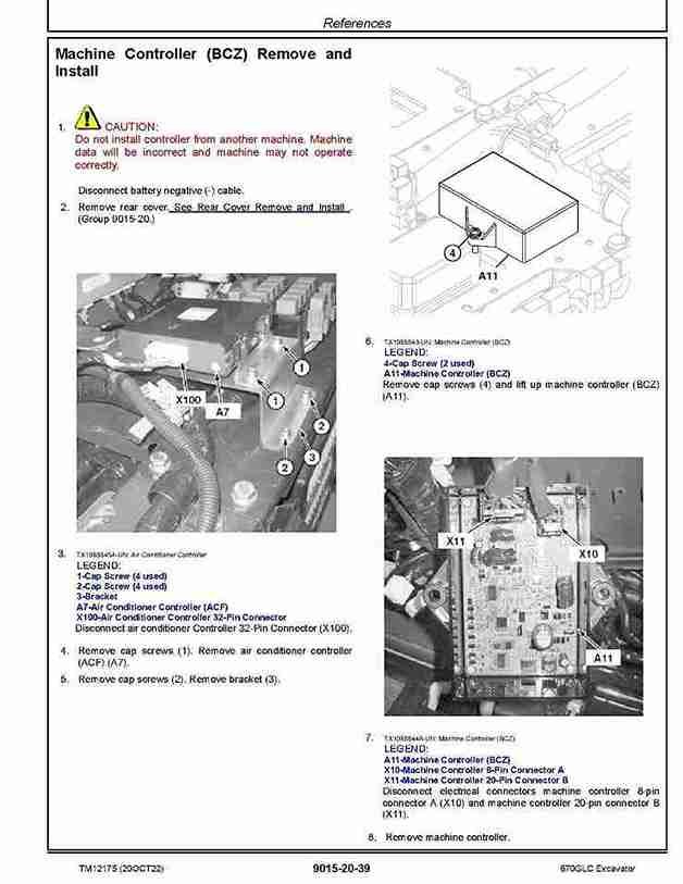 John Deere 670GLC Crawler Excavators Operation and Test Manual TM12175