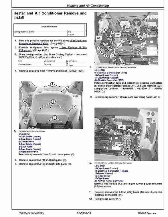 John Deere 670GLC Crawler Excavators Repair Manual TM13342X19
