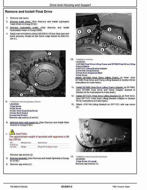 John Deere 700H Crawler Dozer Repair Manual TM1859 John Deere 700H Crawler Dozer Repair Manual TM1859