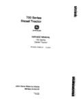 John Deere 720 (SN 7200000-) and 730 (SN 7300000-) Diesel Tractors Service Manual SM2020
