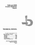 John Deere 750B 850B Crawler Dozer Repair Manual TM1476