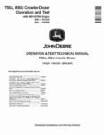 John Deere 750J, 850J Crawler Dozers with 6081HT006 Engine Operation and Test Manual TM2260