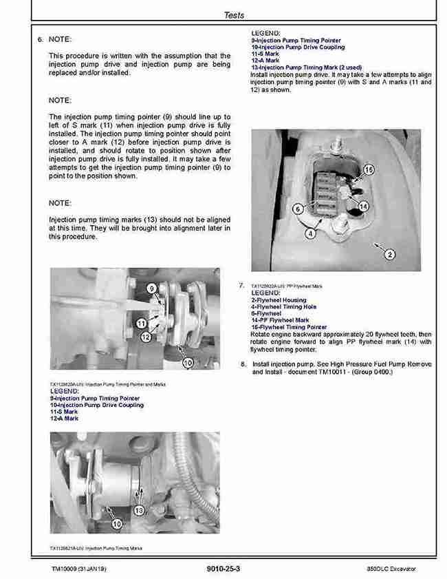 John Deere 850DLC Crawler Excavators Operation and Test Manual TM10009