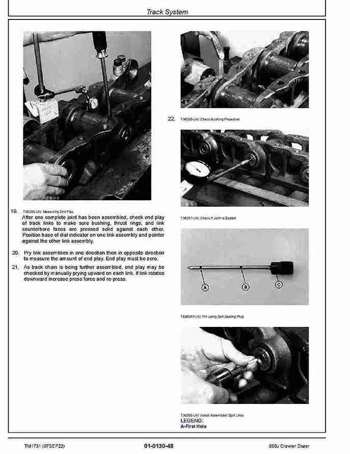 John Deere 850J Crawler Dozer Repair Manual TM1731