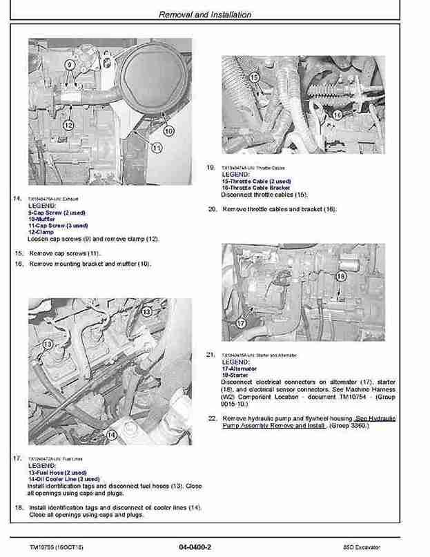 John Deere 85D Crawler Excavators Repair Manual TM10755