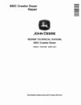 John Deere 950C Crawler Dozer Repair Manual TM2247
