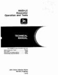 John Deere 992D-LC Crawler Excavators Operation and Test Manual TM1462 John Deere 992D-LC Crawler Excavators Operation and Test Manual TM1462