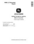 John Deere 992E LC Hydraulic Excavators Repair Manual TM1560