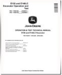 John Deere E130 and E140LC Crawler Excavators (SN. from D300003) Operation and Test Manual TM14152X19