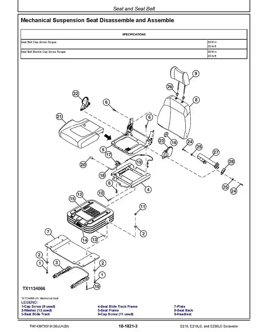 John Deere E210 E210LC E230LC Crawler Excavators Repair Manual TM14397X019 John Deere E210 E210LC and E230LC Crawler Excavators Repair Manual TM14397X019
