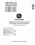 John Deere E240, E240LC and E260LC Crawler Excavators (SN. from C000001, D000001) Operation and Test Manual TM14398X019