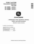 John Deere E330LC and E360 Crawler Excavators (SN. from C000001, D000001) Operation and Test Manual TM14400X019 John Deere E330LC and E360 Crawler Excavators (SN. from C000001, D000001) Operation and Test Manual TM14400X019
