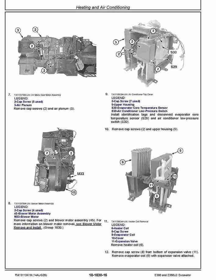 John Deere E360 and E360LC Crawler Excavators (SN. from C600002, D600069) Repair Manual TM13113X19 John Deere E360 and E360LC Crawler Excavators (SN. from C600002, D600069) Repair Manual TM13113X19