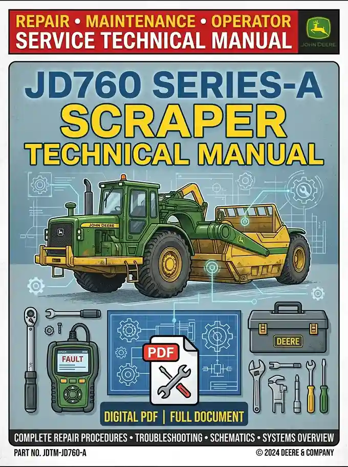 John Deere JD760 Series-A Scraper Service Technical Manual