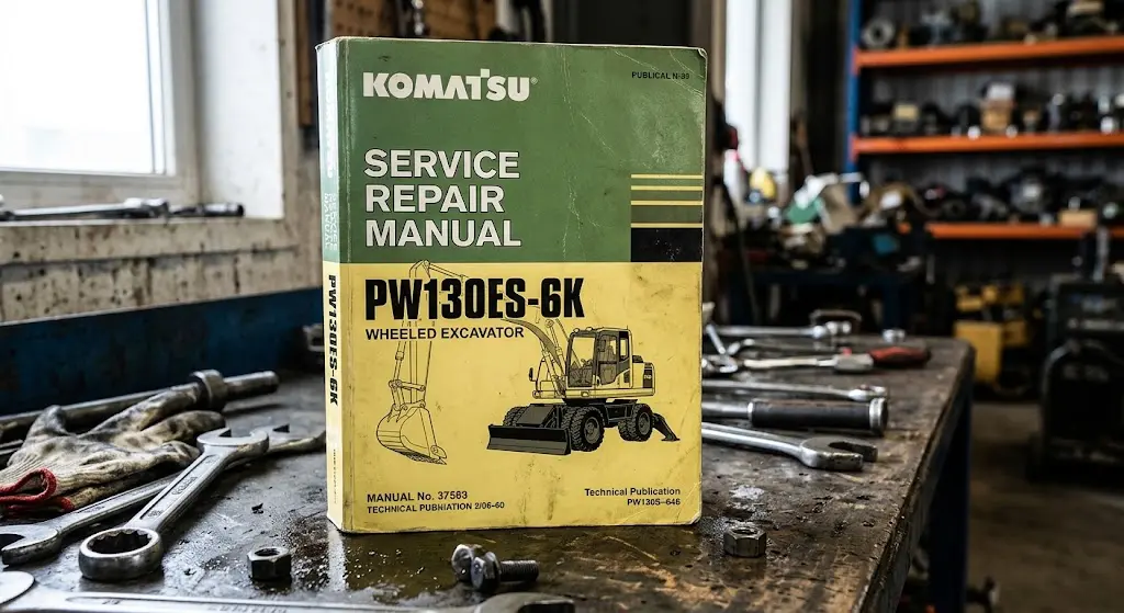 KOMATSU PW130ES-6K Wheeled Excavator Service Repair Manual