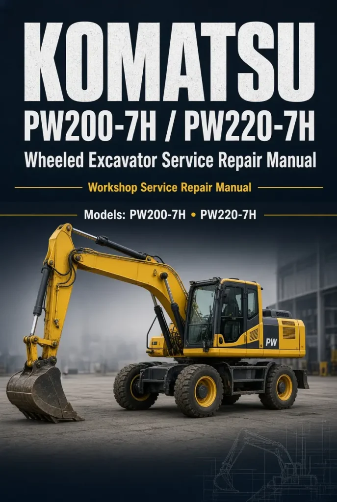 Komatsu PW200-7H PW220-7H Wheeled Excavator Service Repair Manual Komatsu PW200-7H PW220-7H Wheeled Excavator Service Repair Manual
