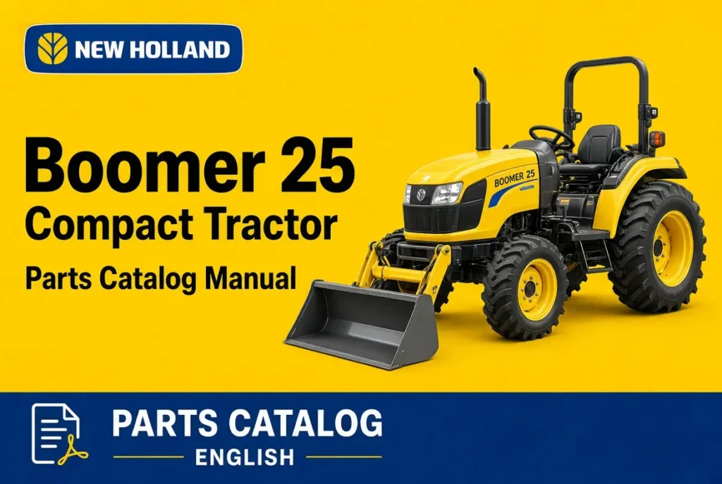 New Holland Boomer 25 Compact Tractor Parts Catalog Manual