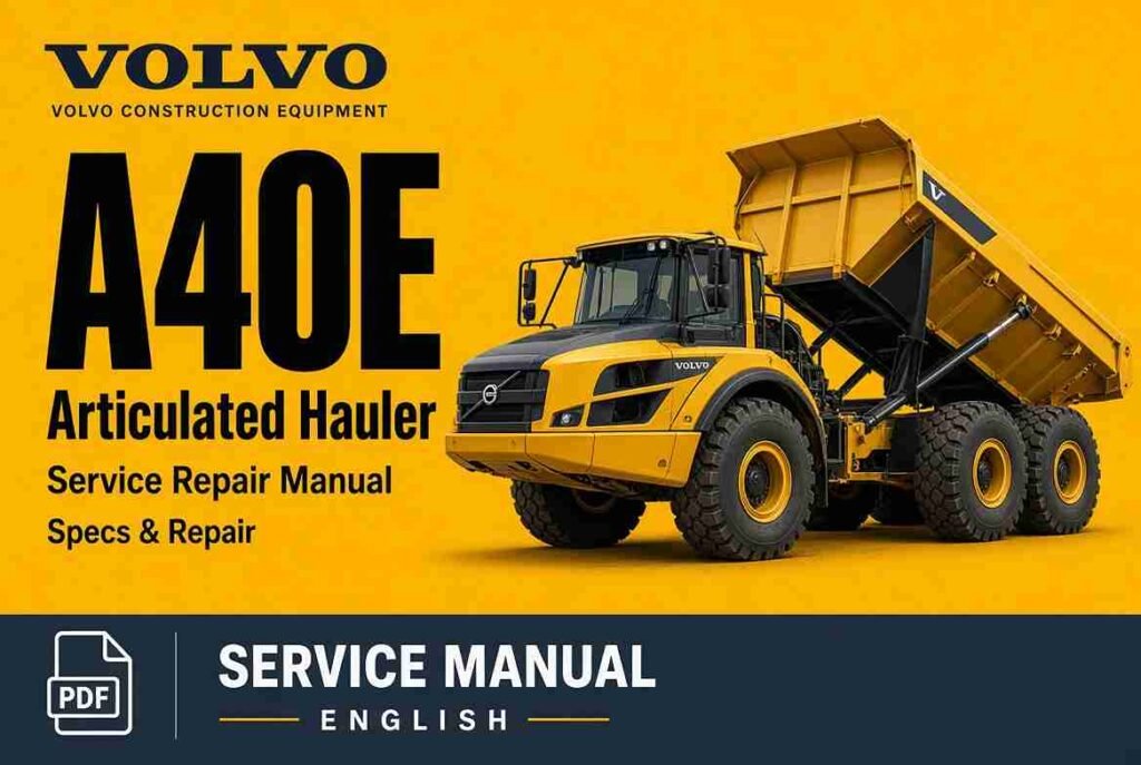Volvo A40e Specs SERVICE REPAIR Manual