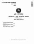 John Deere 120 Crawler Excavators (Metric) Operation and Test Manual TM1659 John Deere 120 Crawler Excavators (Metric) Operation and Test Manual TM1659