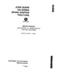 John Deere 80 (SN: 8000000-), 820 (SN: 8200000-) and 830 (SN: 8200000-) Tractors Service Manual SM2025